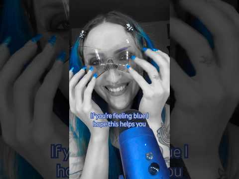💙NAIL TAPPING YOUR BLUES AWAY💙 #asmr #asmrgirl #asmrnailtapping #nailtapping #gothgirl