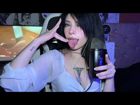 ASMR Mouth Sounds w/ Spit Painting That Will Make You Fall Asleep 😴