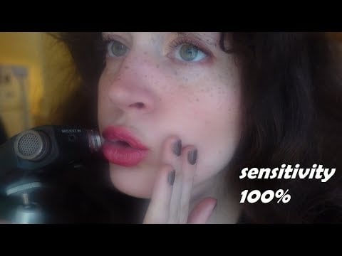 ear to ear mouth sounds with my tascam (ASMR, mic triggers, wet mouth sounds)