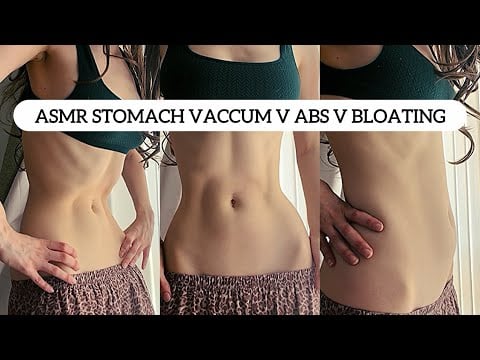 ASMR Stomach Vacuum v Abs v Bloating (tapping, rubbing etc.)