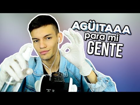 ASMR Español para dormir SONIDOS 3D (guantes y agua) - Mol