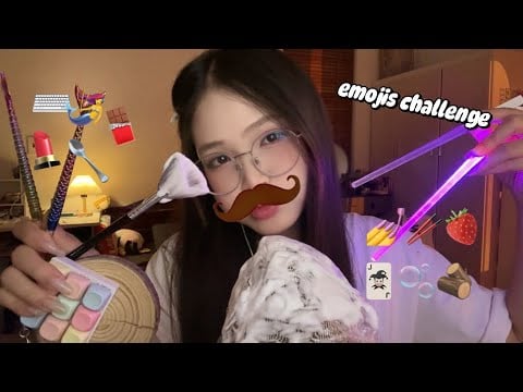 Honq•Asmr|| emojis challenge asmr