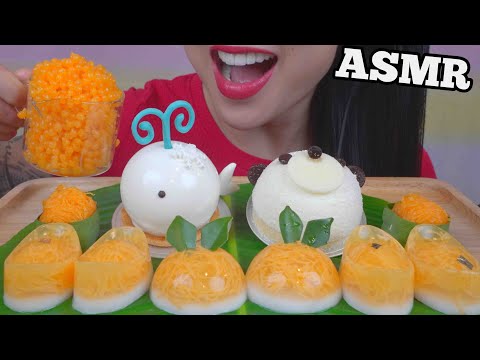 ASMR FOY TONG JELLO + MOUSSE CAKE (EATING SOUNDS) NO TALKING | SAS-ASMR