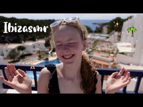 ASMR ~.~ Op ibiza! (hand movements, tapping) 🌴🩵
