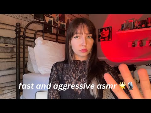 Fast and Aggressive ASMR Triggers 🌟🎙️Book Tapping, Mic Gripping, Mouth Sounds