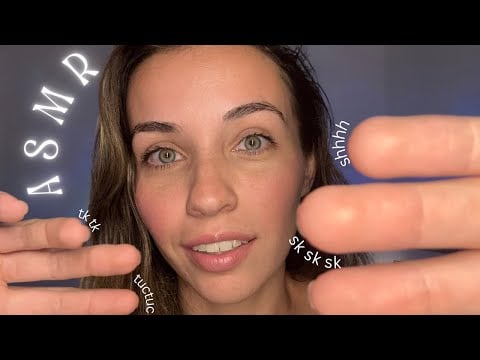ASMR 🥱 durma em 10 minutos | intro sounds, tongue clicking, hand movements