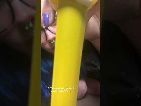 ASMR measuring teeny tiny you 🧍‍♂️ #shorts #asmrmeasuring #asmr #personalattentionasmr