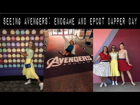 seeing the premier of avengers: endgame and epcot dapper day // dcp spring 2019