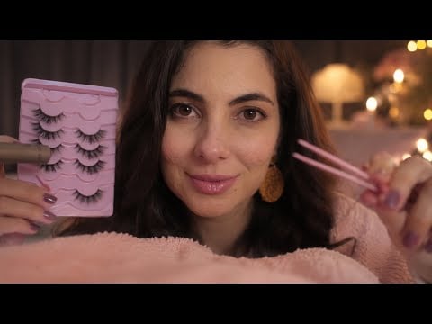 ASMR EXTENSÃO DE CÍLIOS PARA DORMIR