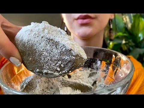 Уральская и меловая мука/ Wet Ural and chlk powder/ ASMR