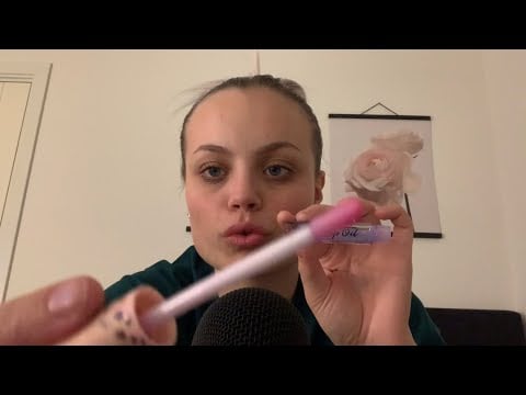 ASMR Lipgloss pumping & application | sticky and fast sounds