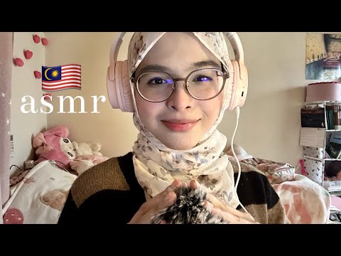 ASMR IN MALAY 🇲🇾♡ SESI MEMBEBEL 😴(RAMBLING, CLOSE-UP WHISPERS, FLUFFY MIC BRUSHING✨🎀)