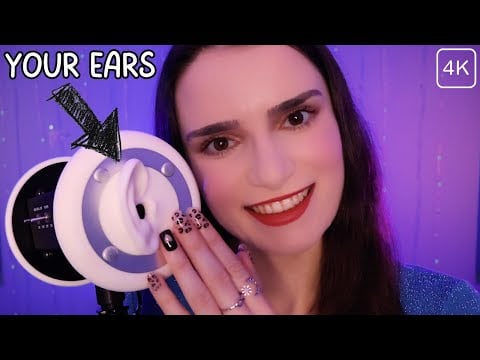 ASMR ULTRA REALISTIC EAR ATTENTION 👂 INSTANT SLEEP 😴 Mic Scratching , Tapping , Massage - No Talking