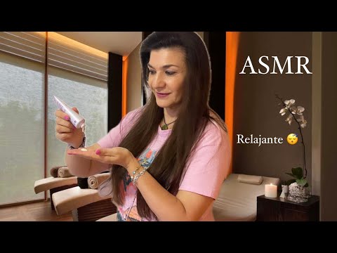 ASMR MASAJE DE CUELLO Y HOMBROS PARA TENER UN BUEN DESCANSO 😴/en español /con susurro muy relajante