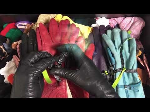 LEATHER GLOVES 👊 SORTING with WHISPER 👄  [[ASMR]]