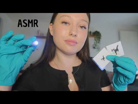 ASMR - Tu as souvent les yeux fatigué 👀🔦  Examen et test de vue 👩🏻‍⚕️