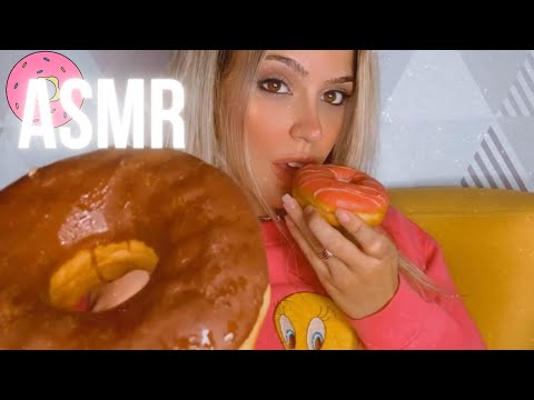 ASMR COMENDO DONUTS (MUKBANG)