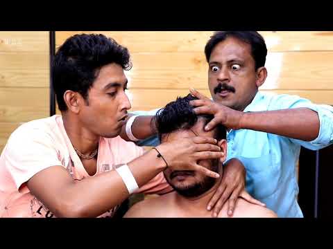 ASMR unique 4 hands spacial chair massage with neck crack and skin crack and spine crack