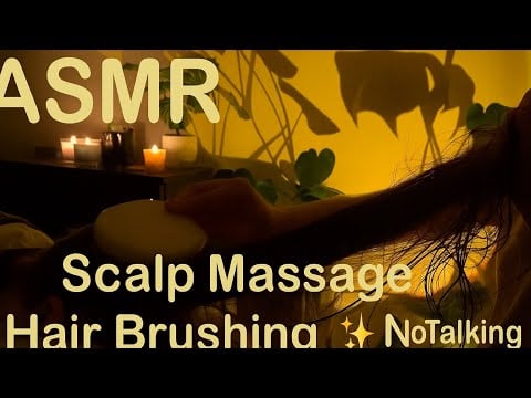 ASMR Hair Brushing, Scalp Scratching & Hair Play ✨ No Talking for Sleep & Deep Relaxation