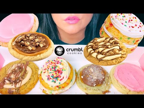 ASMR CRUMBL COOKIES MUKBANG | chewy EATING SOUNDS