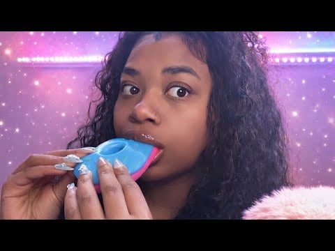 ASMR Squishy Doughnut🍩 Chewing Sounds (Relaxing) 