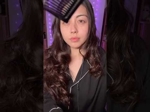 Parting your hair ASMR #asmr
