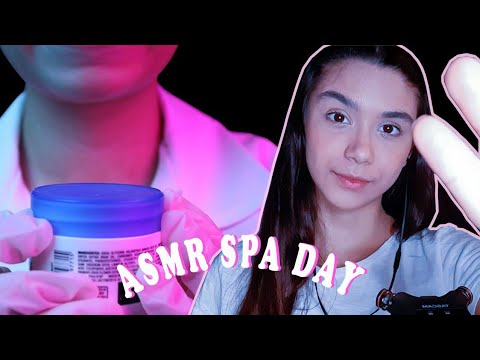 ASMR SPA RELAXANTE | Cuidando de você: Massagem, Limpeza de Pele Atenção Pessoal 💙