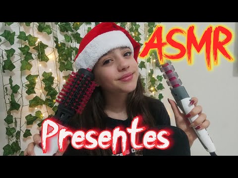 ASMR PRESENTES DE NATAL - Tapping - voz calma - Binaural Português