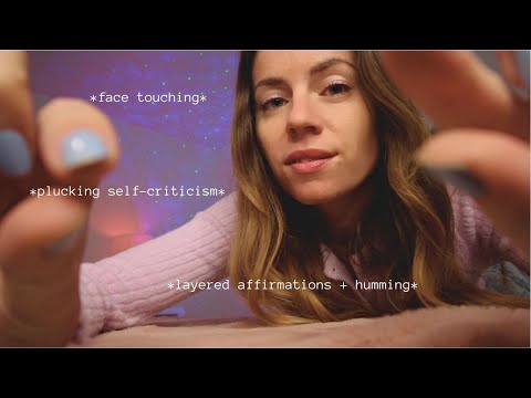 ASMR REIKI positive affirmations for self love 🦋 sleepy, tingly energy cleanse with layered humming