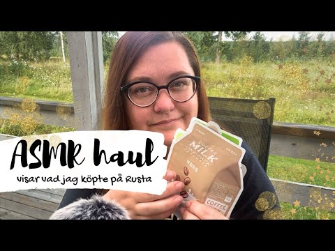 ASMR på svenska: Mini-haul från Rusta - utomhus 💚