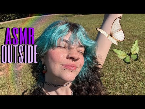 ASMR Outside🍃🍂Visuals, Mouth Sounds, Camera Tapping, Tracing