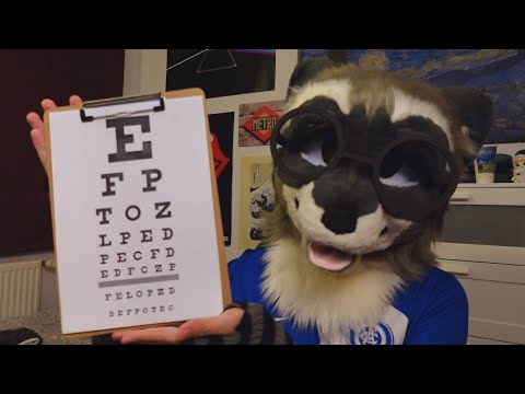 [Furry ASMR] Raccoon Performs a Relaxing Cranial Nerve Exam | Personal Attention, Whispering...