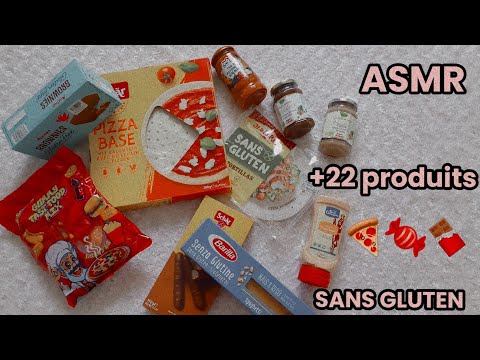 #ASMR FR🍴Retour de Courses SANS GLUTEN (Que des cochonneries, mais tant pis!🤭) +Dégustation à la fin