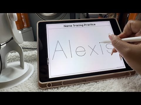 ASMR | Tracing My Subscribers Names ♥️ | brieasmr 