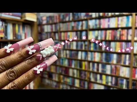 Public ASMR In a Local Bookstore – Slow Scratching, Quiet Whispers & Peaceful Camera Taps(For Sleep)