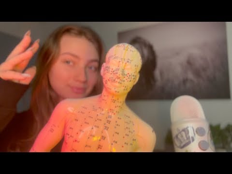 ASMR Acupuncture Doll | Full Body Tapping and Scratching (away the pain)