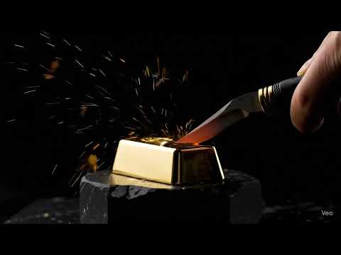 ASMR Gold Brick vs. Hot Knife: Scratch & Melt Satisfying Sounds