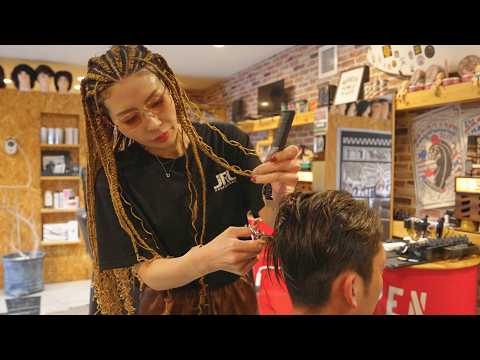 💈(ASMR) He Asked for a Haircut… She Gave Him a Glow-Up