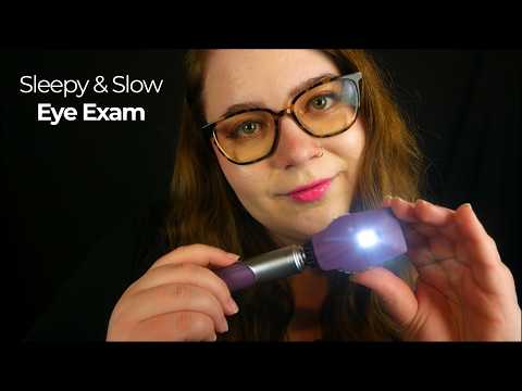 Super Slow & Sleepy Eye Examination (Dark Room Testing, Light Triggers) 🩺 ASMR Medical RP