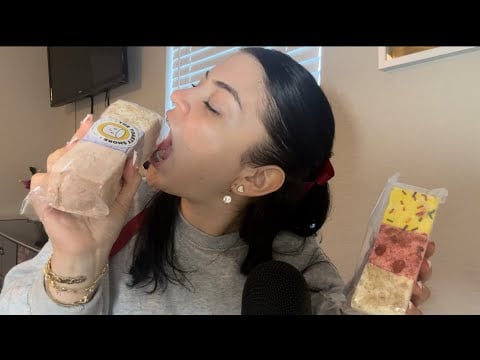 ASMR taste tasting gourmet marshmallows 😋￼