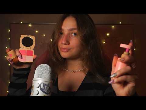 Wooden Makeup ASMR 💋🎃 pumpkin patch date personal attention roleplay | Tingletober Day 5