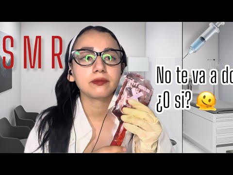 ASMR DOCTORA TE SACA SANGRE 🩸 💉 EN SUSURROS 