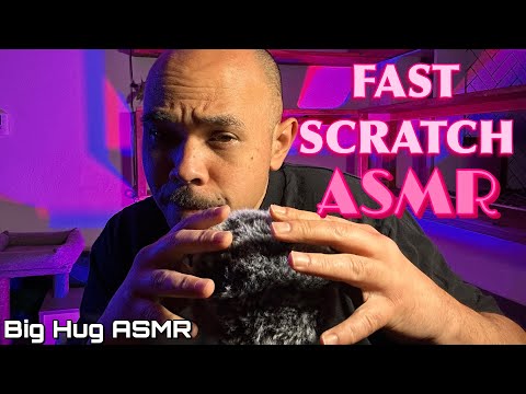 ASMR for Instant Tingles, Fast Fluffy ⚡️Scratching and Breathy Whispers