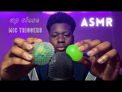 ASMR Mic Triggers with Squishy Sticky Stress Balls