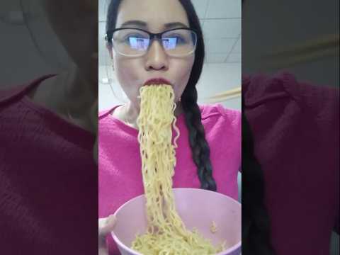 SPICY MEGORING NOODLES #mukbang #shortsfeed #food #everyone