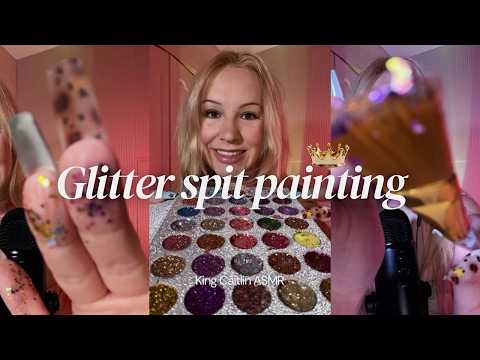 Glitter spit painting for tingly relaxation 🎨✨| Tingle Master ASMR