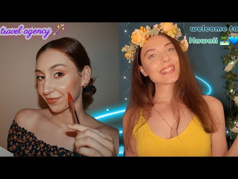 Greek Asmr RP - Vacation in Hawaii | Travel Agency & Bungalow Hostess | @Sophiella ASMR