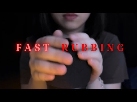 ASMR Fast Aggressive Mic Rubbing , Brain Melting, Mic Triggers , No Talking