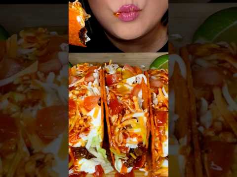 Eating Cheese Tacos! #food #asmr #tacos
