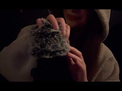 ASMR Fluffy Mic Scratching & Whispering (300 Subscribers Thank You!!! & sorry I sound ill)